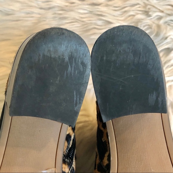 Franco Sarto | Leopard Print Arden Calf Hair Ankle Booties Size 7W (wide) - Picture 7 of 8